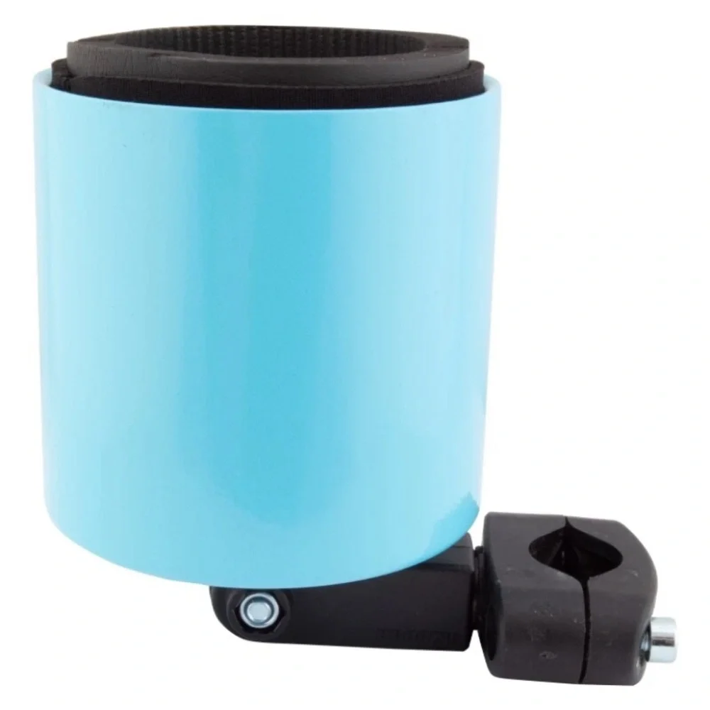 The Kroozie Deluxe Blue Cup Holder For Bikes Wheelchairs Golf Cart Boat